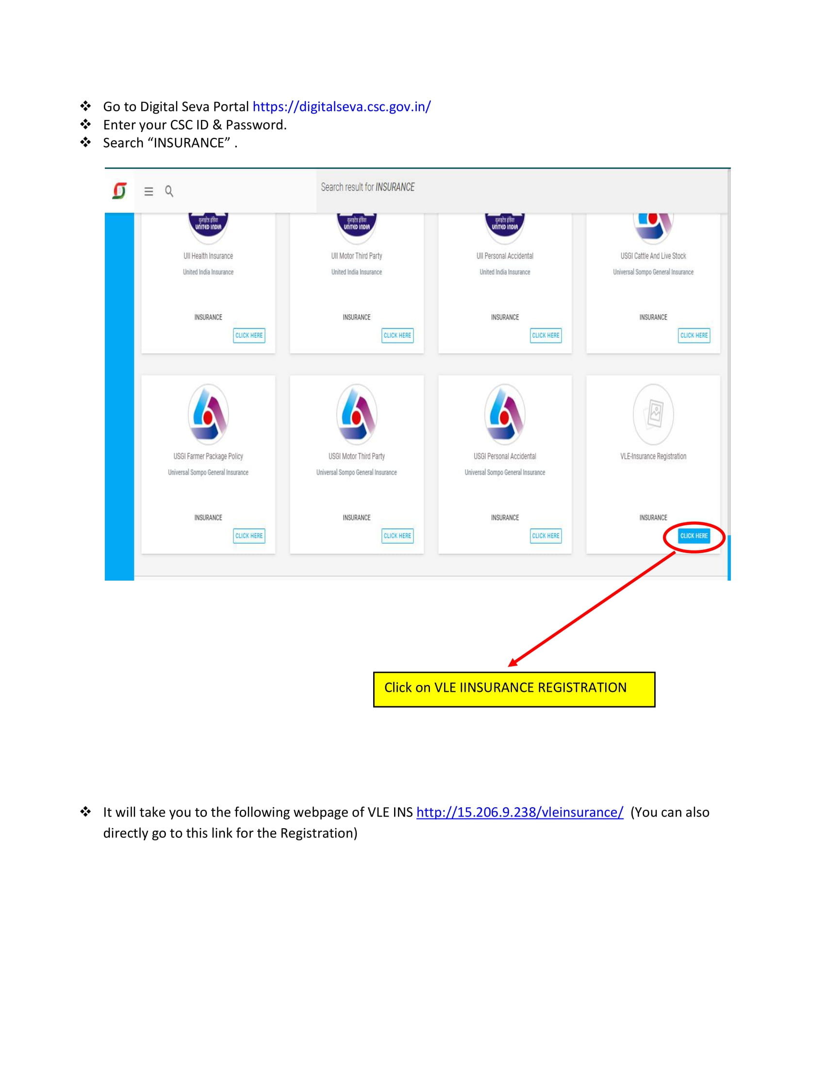 VLE Insurance Process Flow