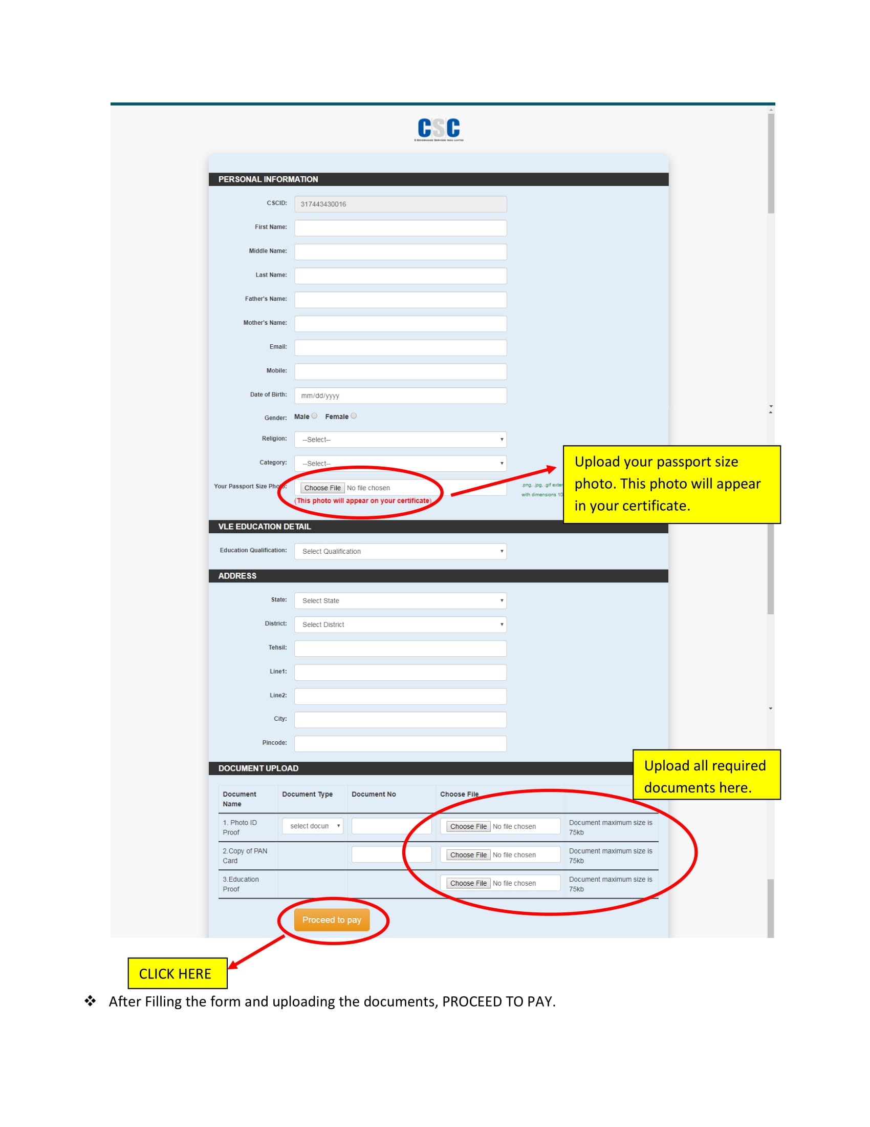 VLE Insurance Process Flow